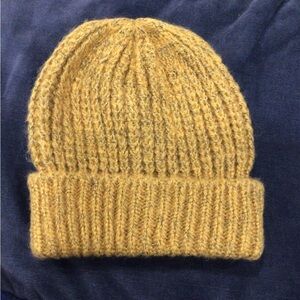 Aldo Mustard Knit Beanie
